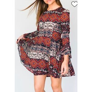 Anama Boho Woven Dress Medium